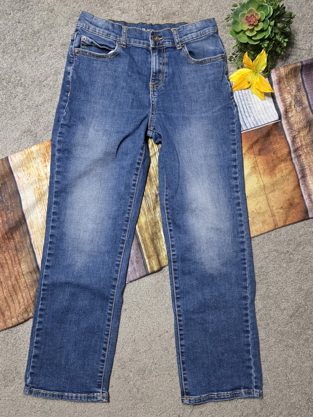 Place 90's Loose Denim Jeans Youth Blue Size 10